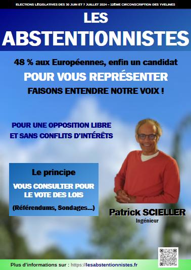 Affiche de campagne des Abstentionnistes - Législatives 2024
